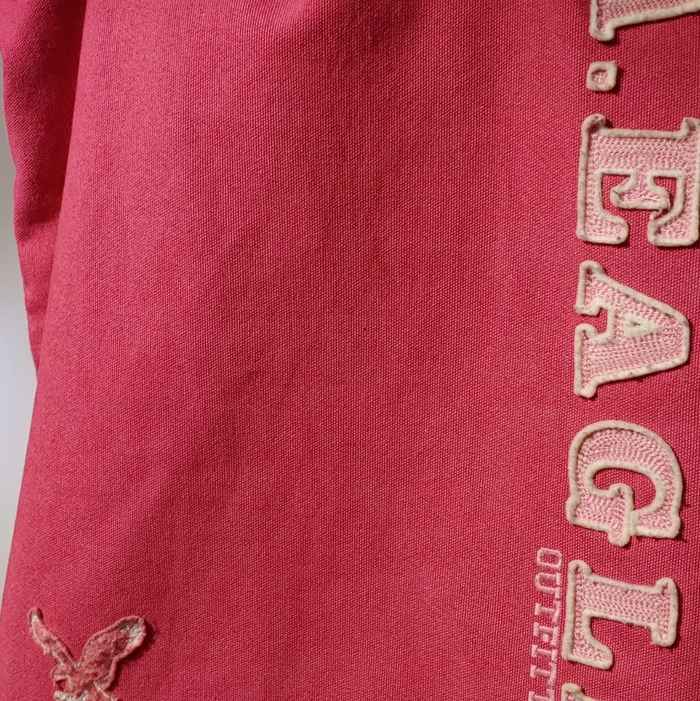 Pink American Eagle snap bag